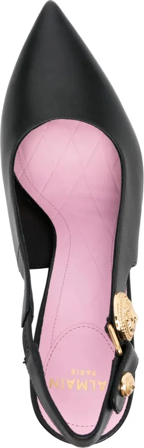 100mm Leather Slingback Pumps - Image 4