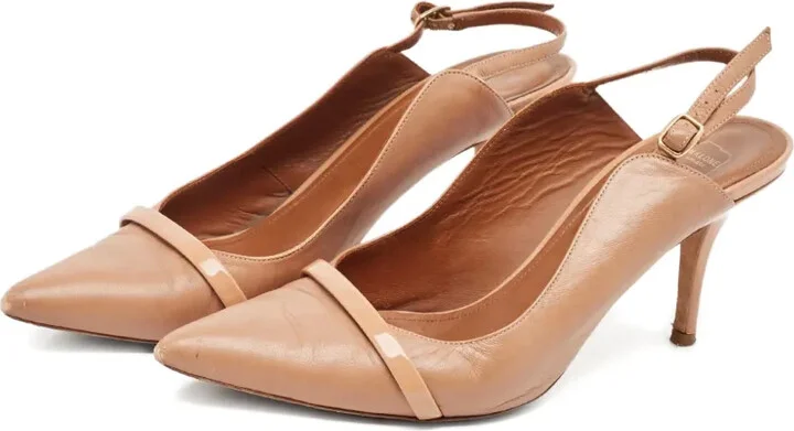 100mm Leather Slingback Pumps - Image 4