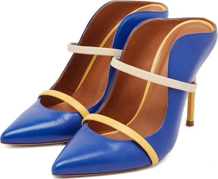 100mm Leather Strap Mules - Image 3