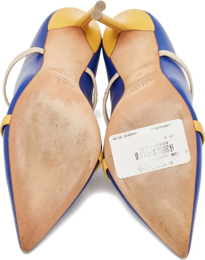 100mm Leather Strap Mules - Image 5
