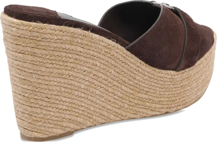100mm Leda wedge sandals - Image 3
