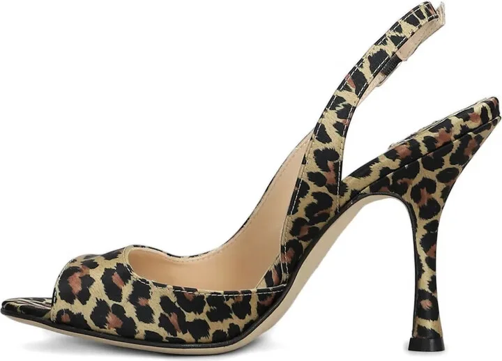 100mm Leopard-Print Sandals - Image 5