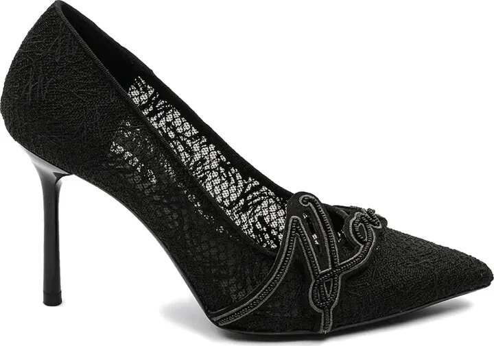 100mm Logo Appliqué Pumps