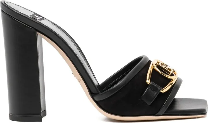 100mm Logo-Buckle Sandals