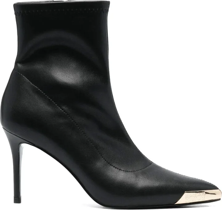 100mm Logo-Engraved Pointed-Toe Boots