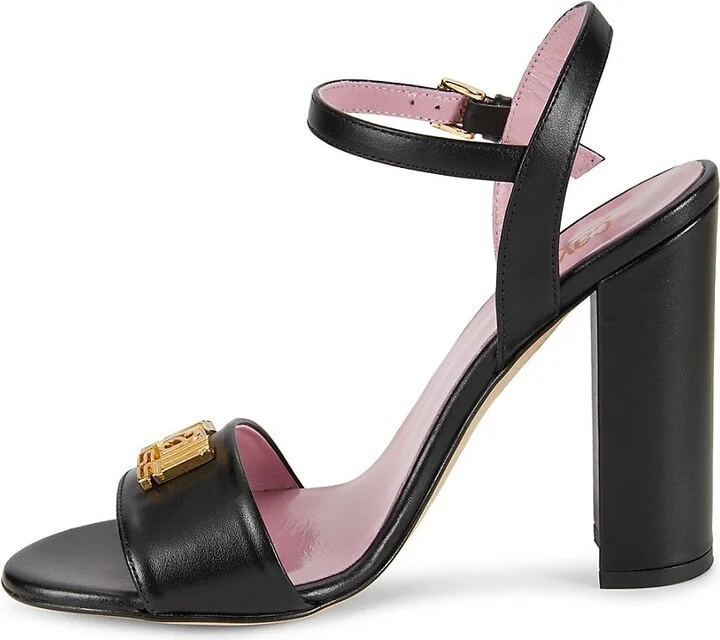 100MM Logo Leather Sandals - Image 4