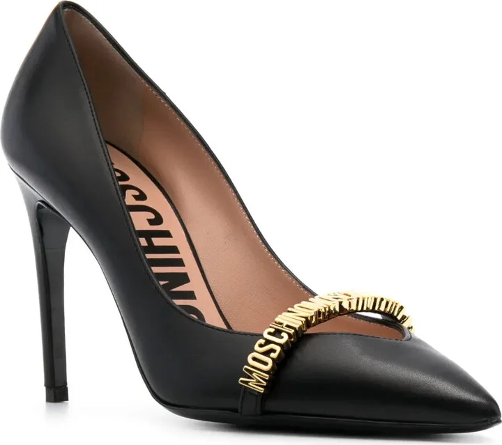 100mm Logo-Lettering Pumps - Image 2