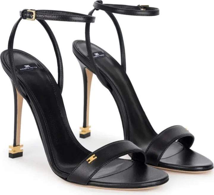 100mm Logo-Plaque Leather Sandals - Image 2
