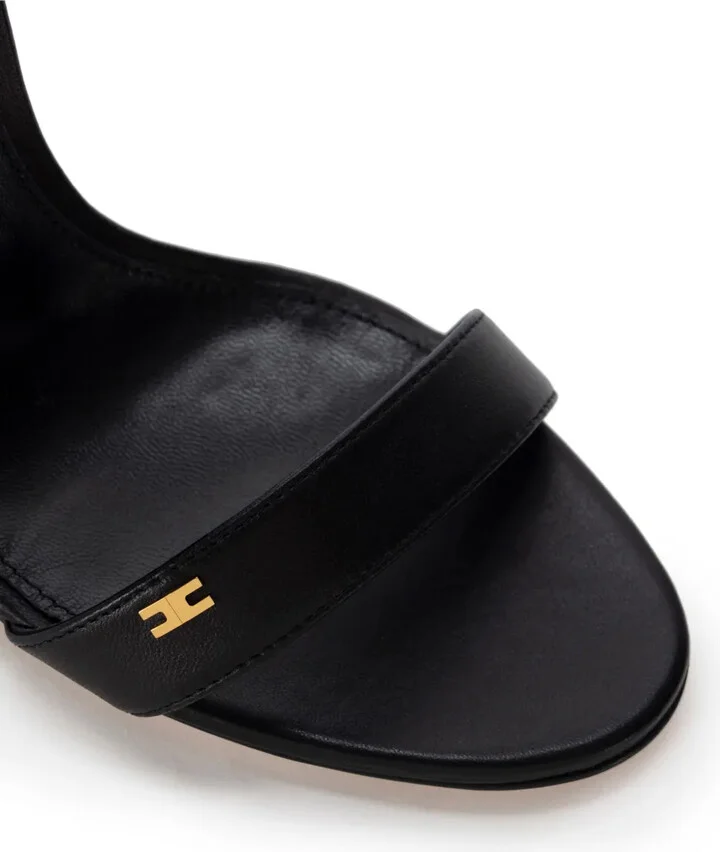 100mm Logo-Plaque Leather Sandals - Image 4