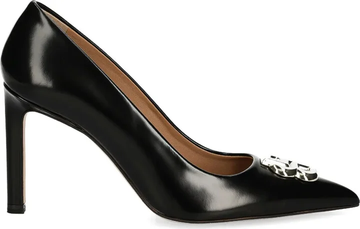 100mm Logo-Plaque Pumps