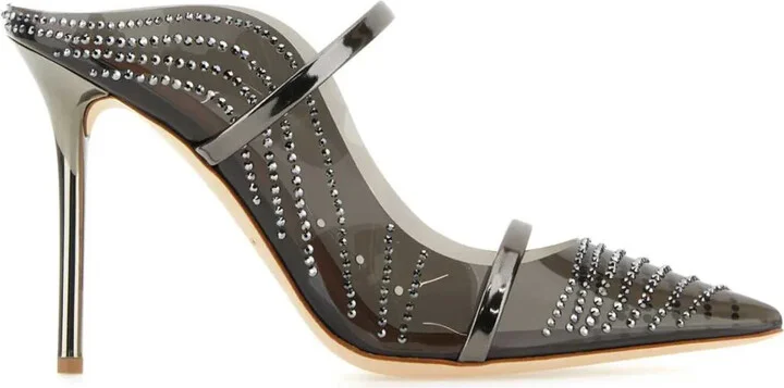 100mm Maureen embellished leather mules