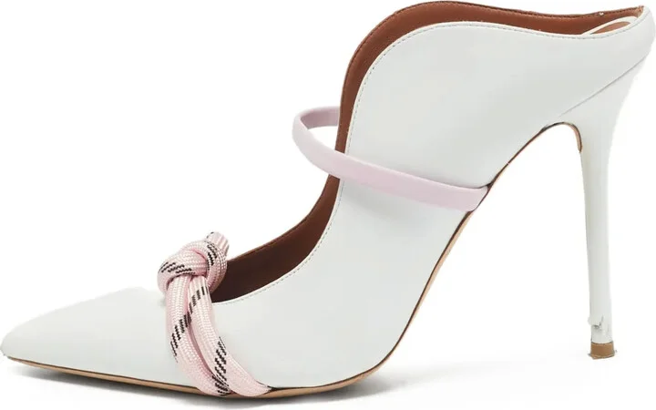 100mm Maureen leather mules
