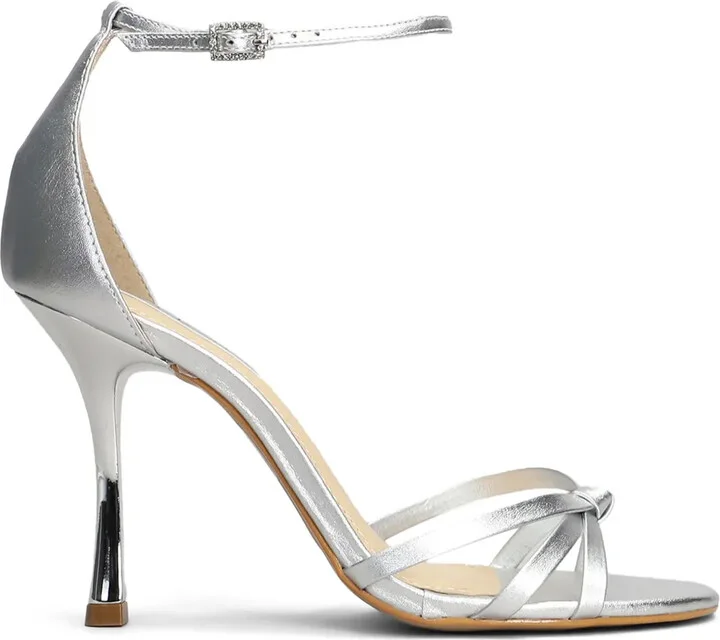 100mm Metallic-Effect Sandals