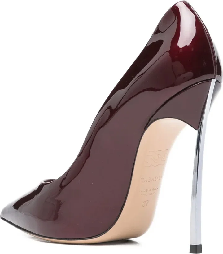 100mm Metallic-Heel Pointed-Toe Pumps - Image 3