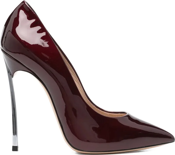 100mm Metallic-Heel Pointed-Toe Pumps