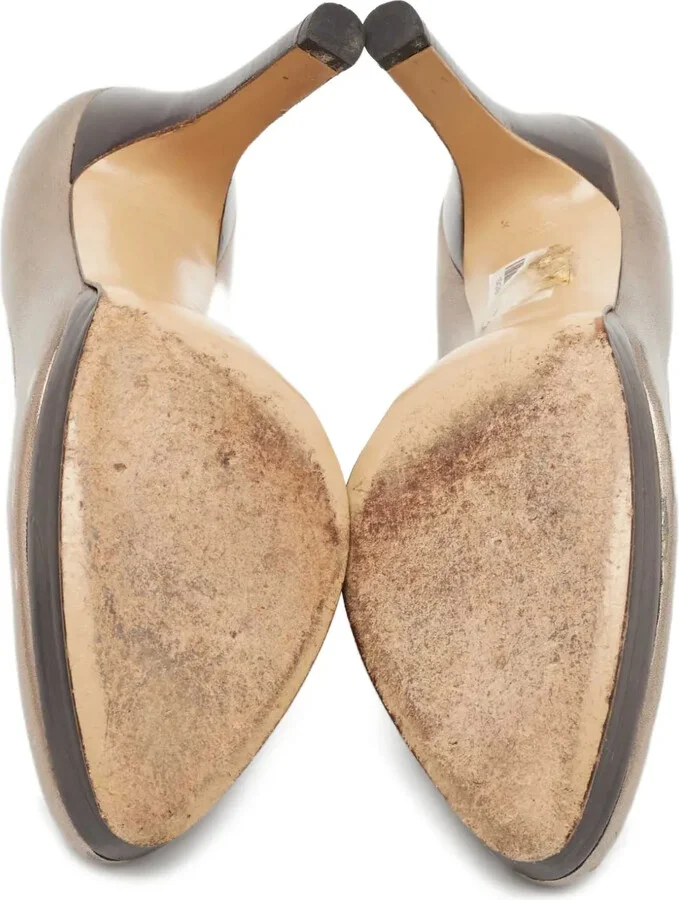 100mm Metallic-Leather Pumps - Image 5