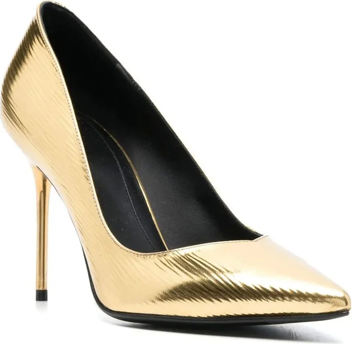 100mm Metallic Pointed-Toe Pumps - Image 2