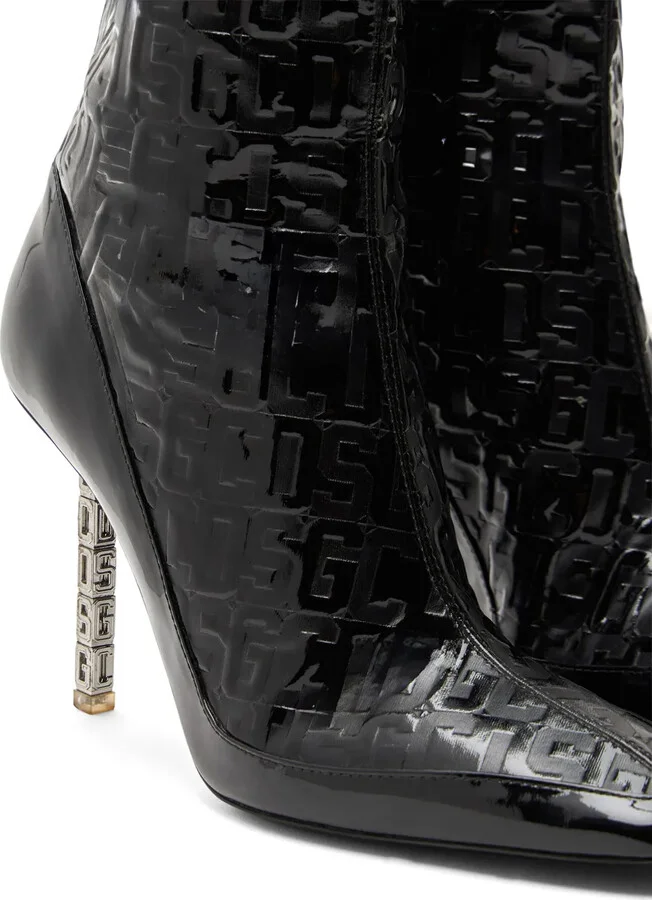 100mm Monogram-Pattern Leather Boots - Image 4