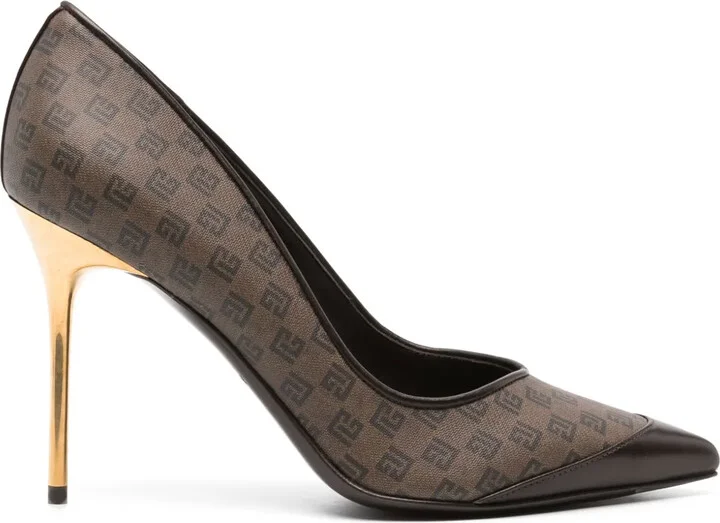 100mm Monogrammed Pumps
