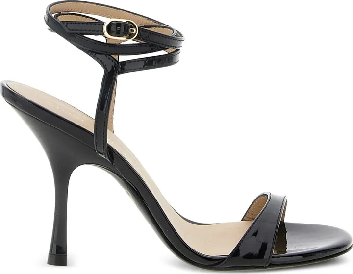 100mm Nudist wrap-ankle sandals