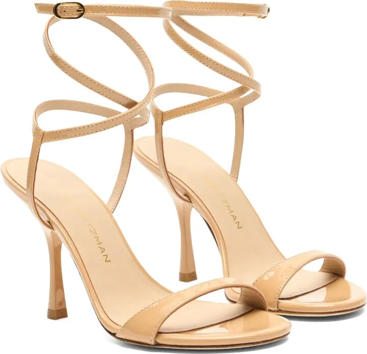100mm Nudist Wrap patent-leather sandals - Image 2