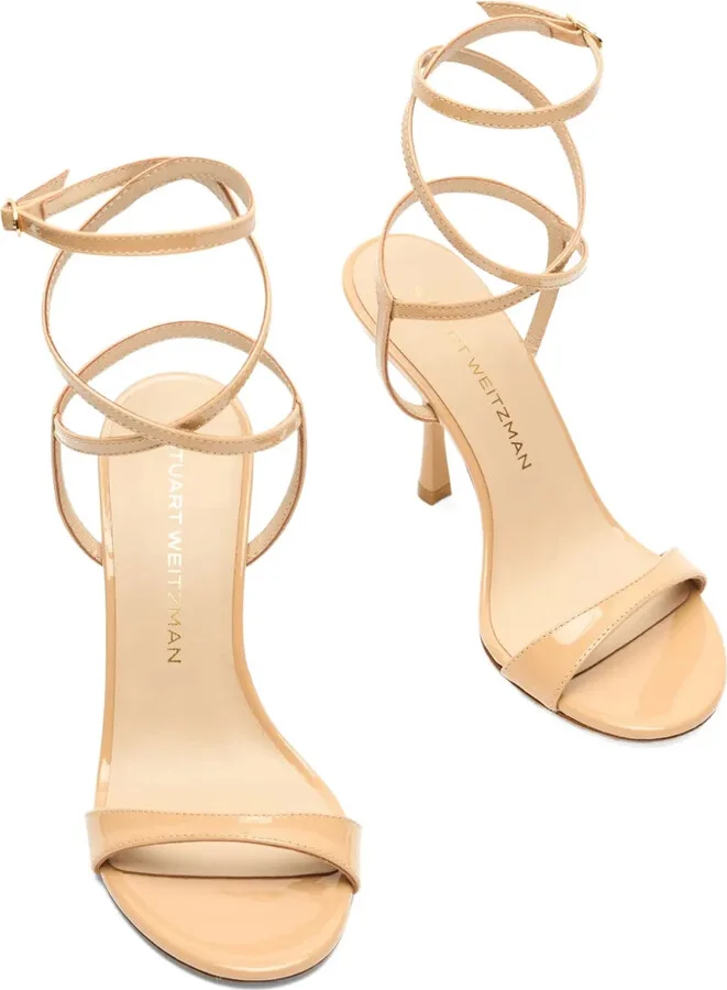 100mm Nudist Wrap patent-leather sandals - Image 3
