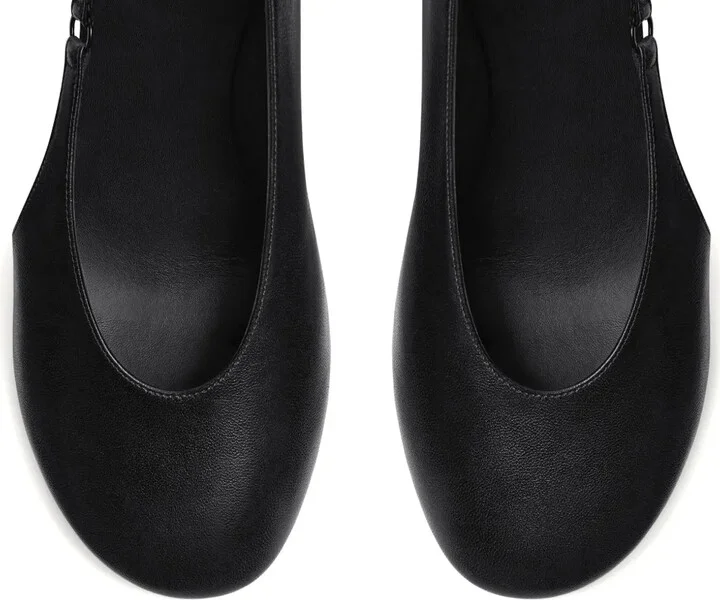 100mm Oblique leather pumps - Image 5