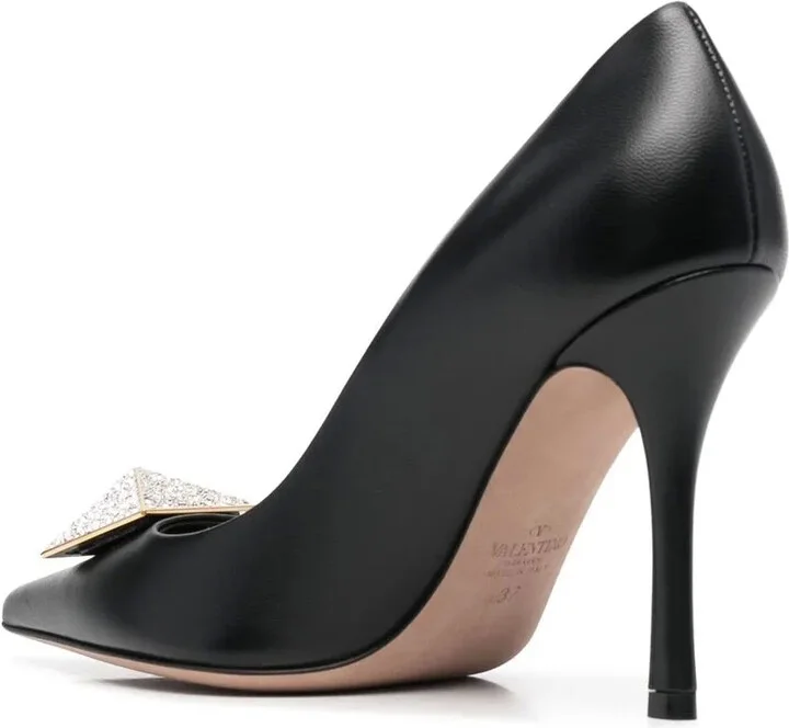 100mm One Stud crystal-embellished pumps - Image 3