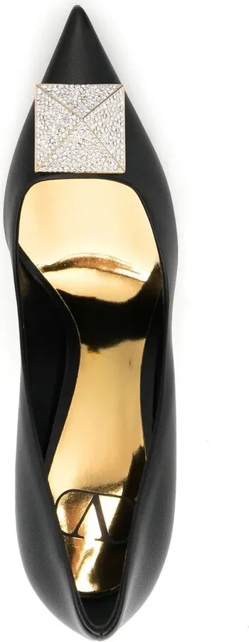 100mm One Stud crystal-embellished pumps - Image 4