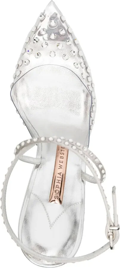 100mm Paloma crystal-embellished pumps - Image 4