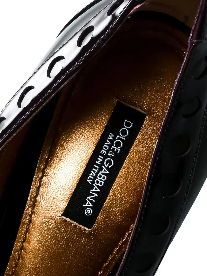 100mm Patent Leather Bow Peep-Toe Pumps - Image 5