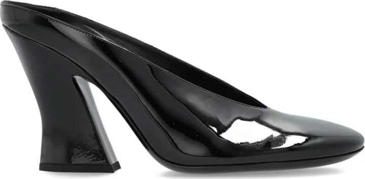 100mm Patent-Leather Mules