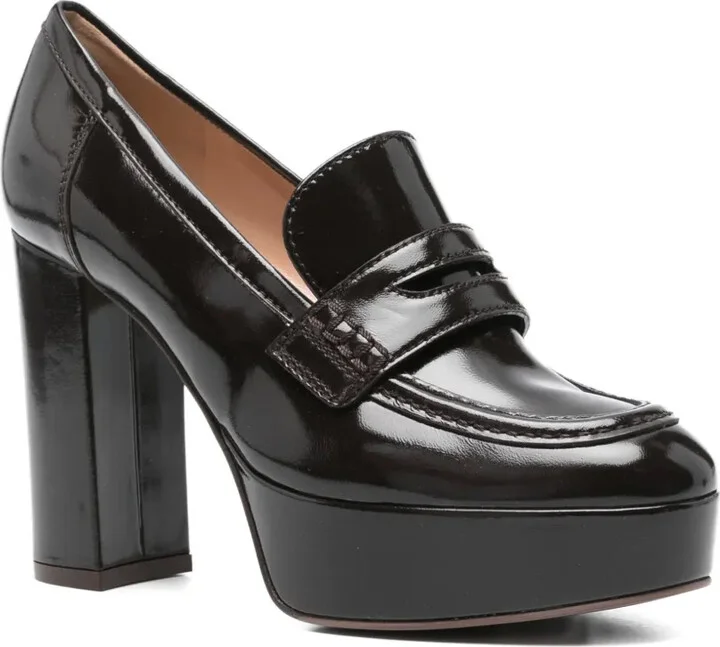 100mm Patent-Leather Platform Loafers - Image 2