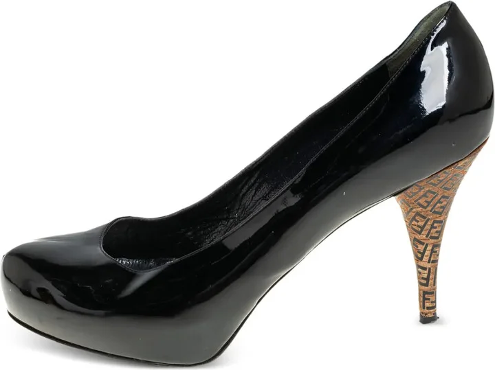 100mm Patent Leather Platform Pumps