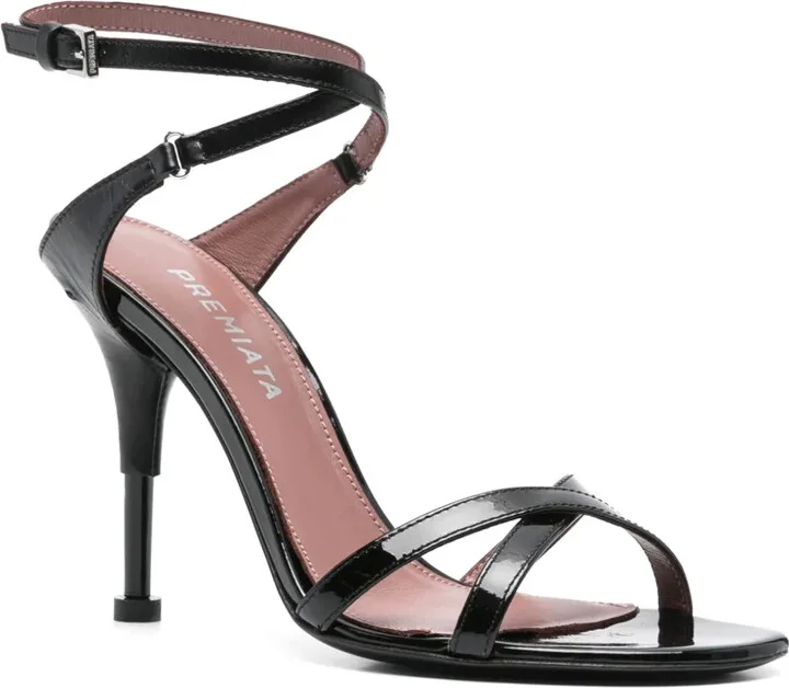 100mm Patent-Leather Sandals - Image 2