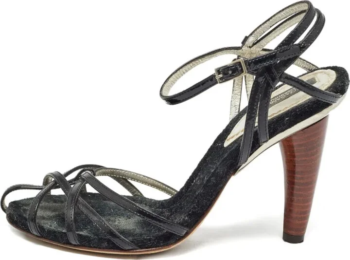 100mm Patent-Leather Sandals - Image 2