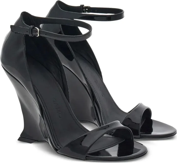 100mm Patent Leather Sandals - Image 2