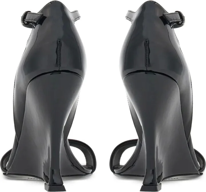 100mm Patent Leather Sandals - Image 3