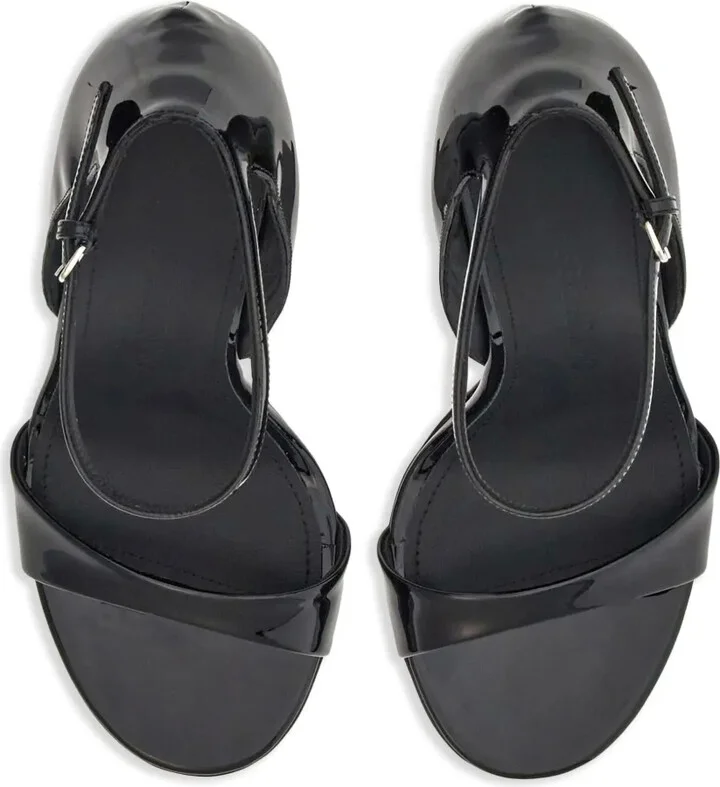 100mm Patent Leather Sandals - Image 4