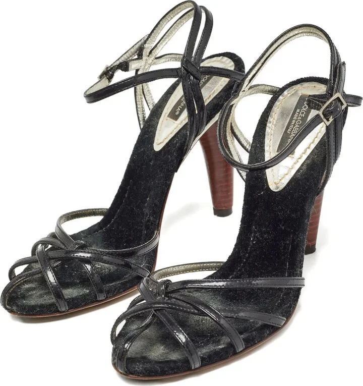 100mm Patent-Leather Sandals