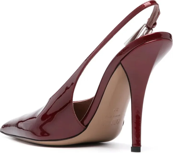 100mm Patent-Leather Sligback Pumps - Image 3