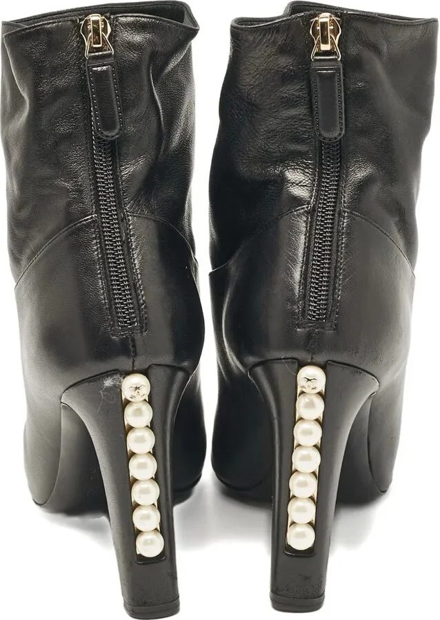100mm Pearl-Detailing Boots - Image 3