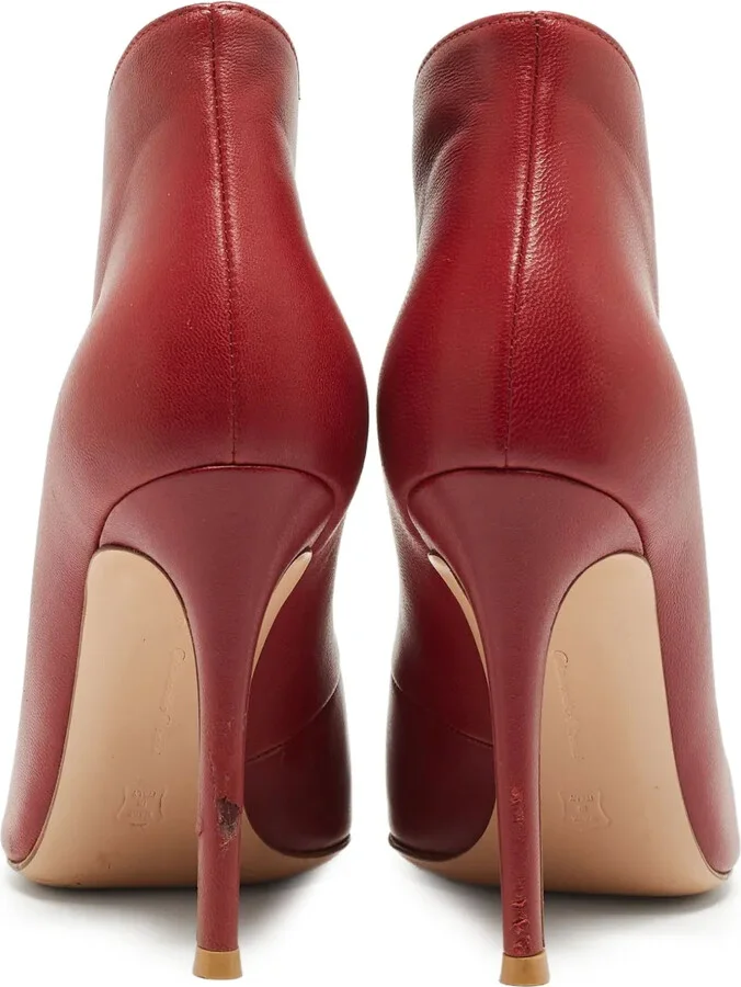100mm Peep-Toe Ankle Boots - Image 3