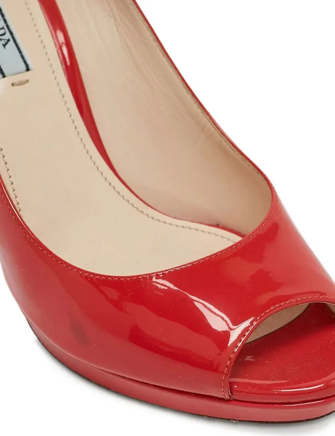 100mm Peep-Toe Platform Pumps - Image 5