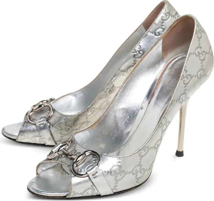 100mm Peep-Toe Pumps - Image 5