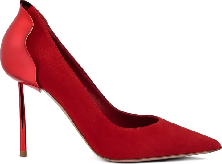 100mm Petalo metallic pumps