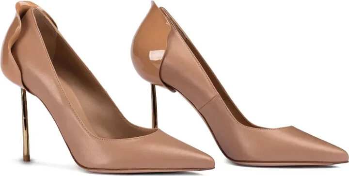 100mm Petalo pointed-toe pumps - Image 2