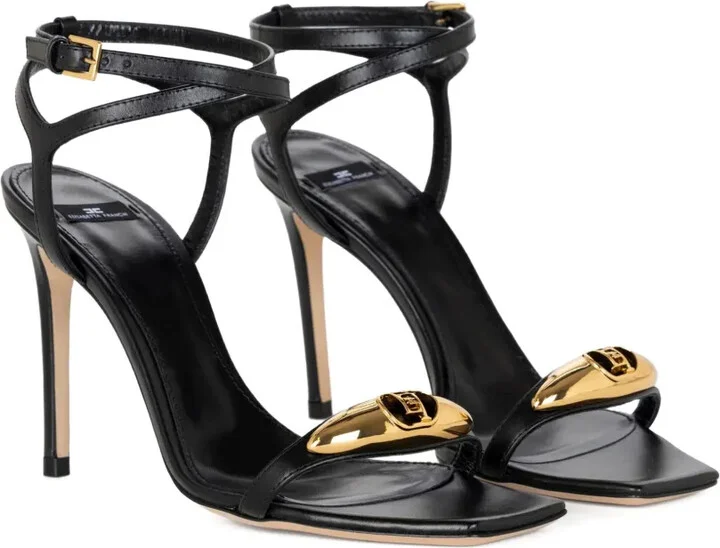100mm Plaque-Embellished Ankle-Strap Sandals - Image 2