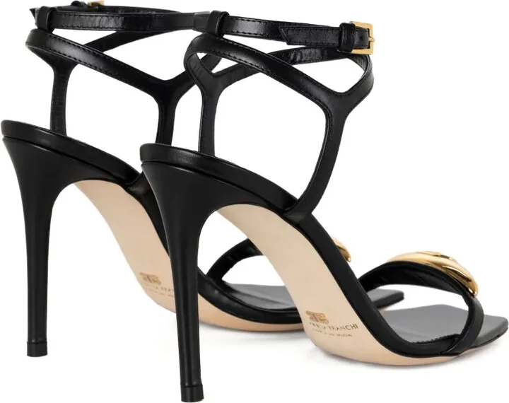 100mm Plaque-Embellished Ankle-Strap Sandals - Image 3