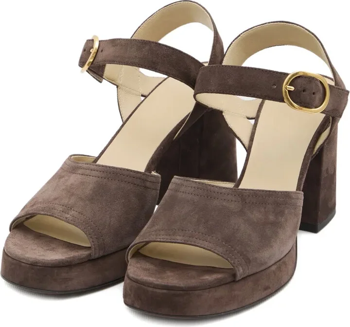 100mm Platform Buckle-Strap Sandals - Image 2